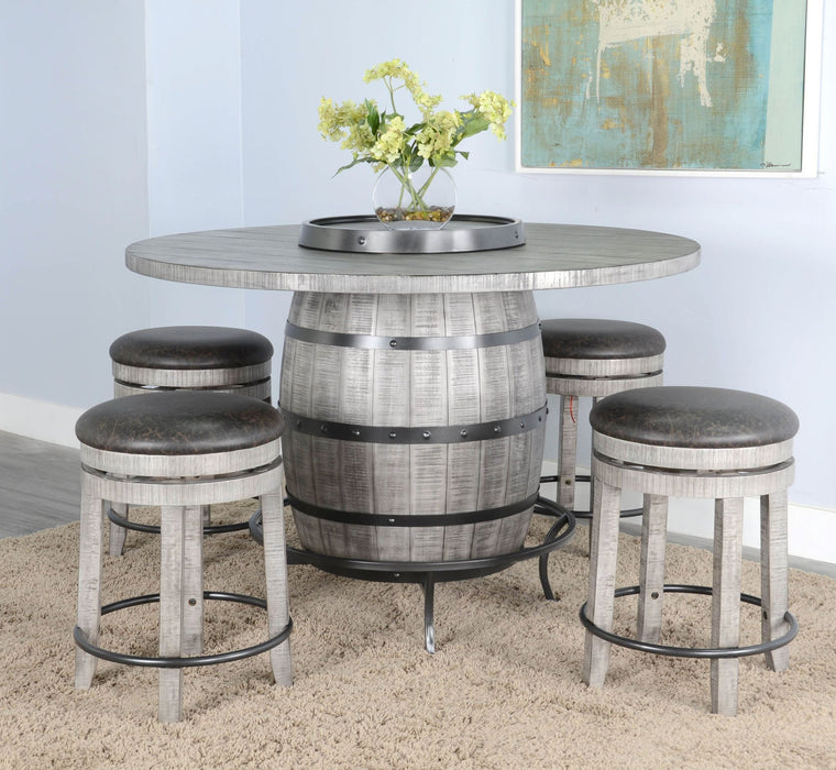 Alpine Grey Barrel Pub Table Package