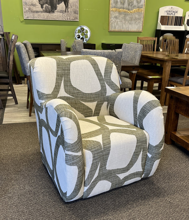 Mysa Swivel Chair in Basil