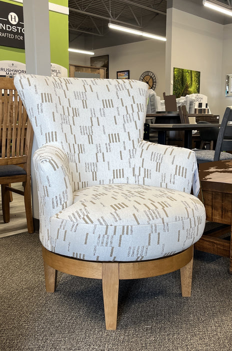 Justine Swivel Chair in Wool