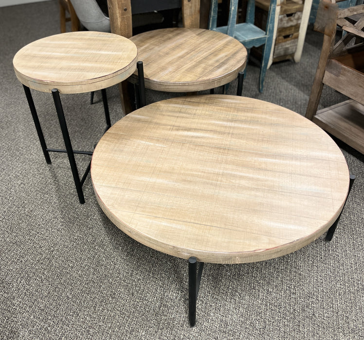Weathered Brown Occasional Table Set