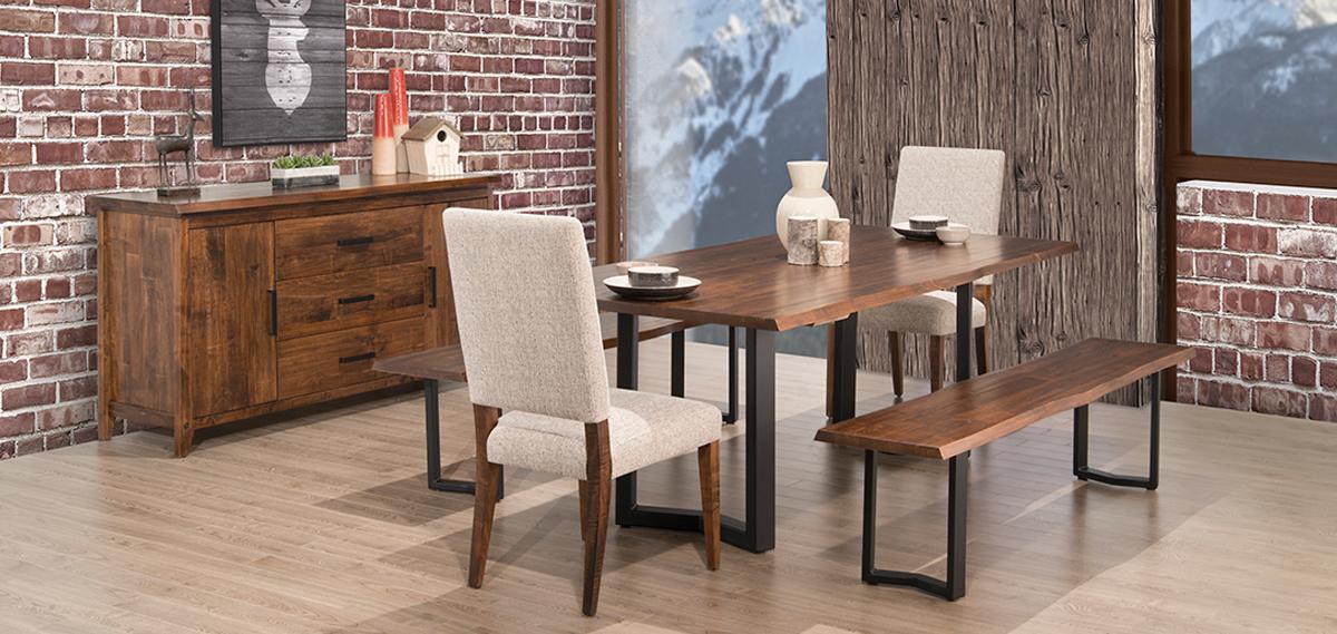 Pemberton Metal Pedestal Dining Table