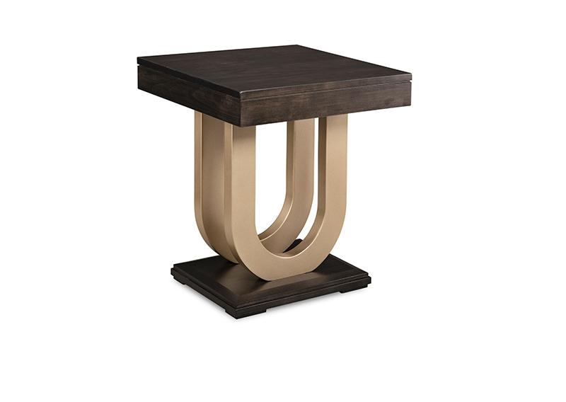 Contempo Metal Pedestal End Table