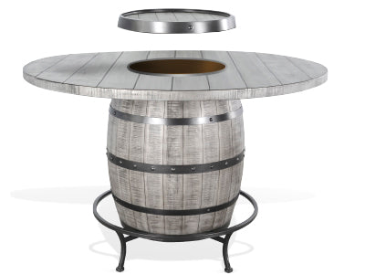 Alpine Grey Barrel Pub Table Package