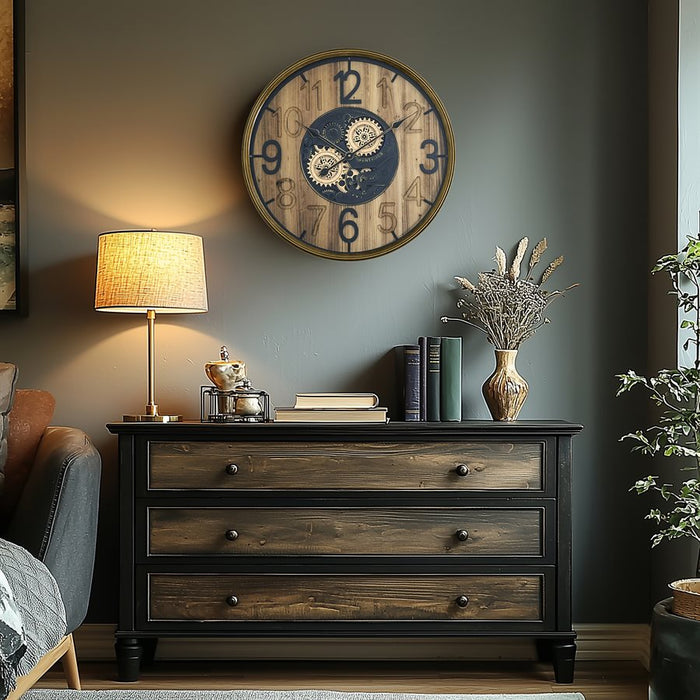 Carved Gear Clock