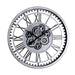 Silver Framed Gear Clock
