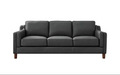 Canadian-made top grain leather Bella sofa shown in Quartz colour