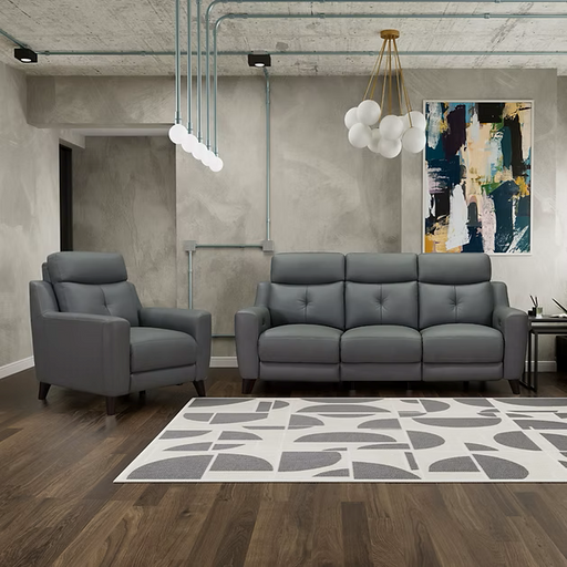 Canadian made Leather Reclining Sofa and Chair