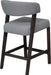Solid maple upholstered contemporary open back style Clarity counter Chair by Cardinal Woodcraft