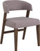upholstered solid maple contemporary open back style Clarity dining Chair by Cardinal Woodcraft