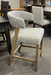Solid maple upholstered contemporary open back style Clarity counter Chair by Cardinal Woodcraft