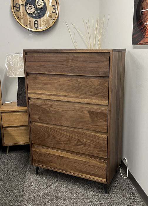 Evora Walnut Highboy Chest