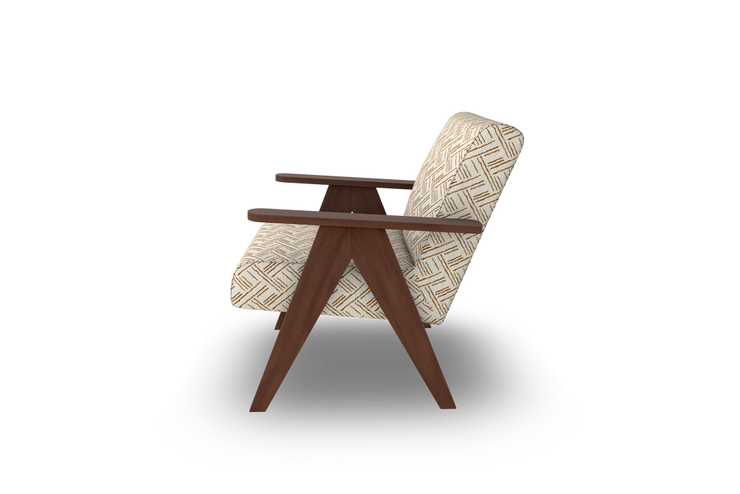 Bayden Accent Chairs in Smoke or Toffee