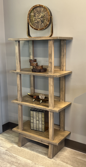 maple tiered bookcase