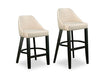 Laguna upholstered wood bar and counter chairs