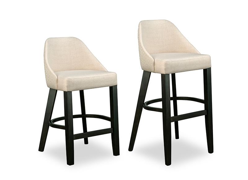 Laguna upholstered wood bar and counter chairs