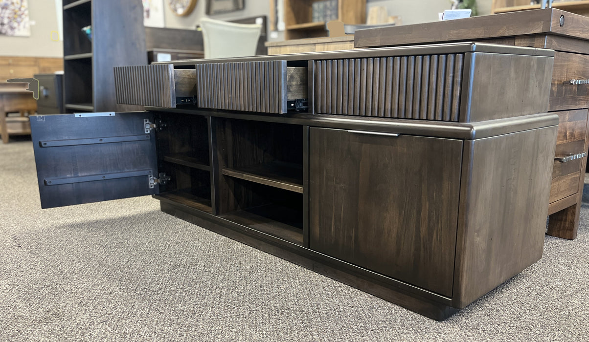 Maple Reeded Lotus TV Stand