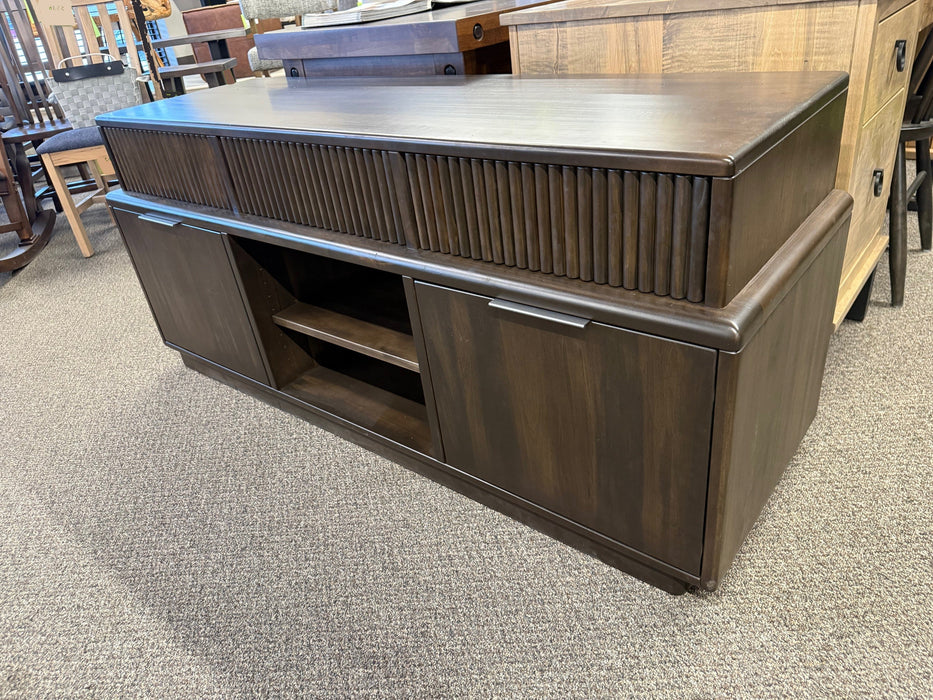 Maple Reeded Lotus TV Stand
