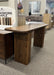 Reeded Pedestal Sofa Table