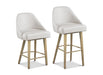 Laguna upholstered metal bar and counter swivel chairs
