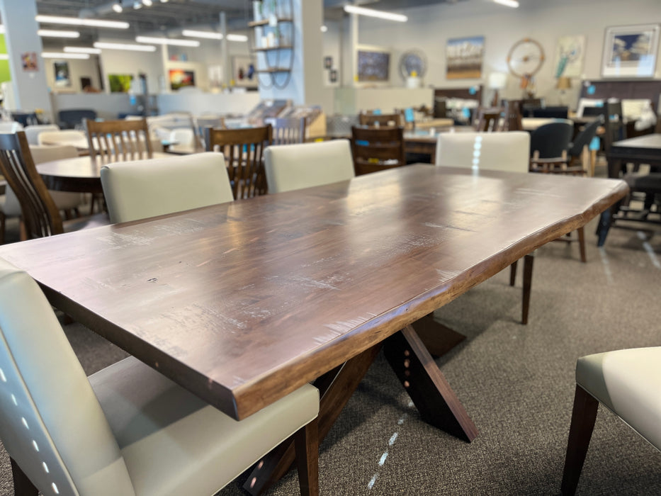 Leka Dining Package in Rough-Cut Canadian Walnut