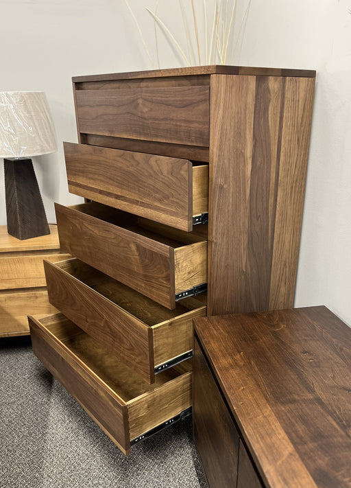 Evora Walnut Highboy Chest