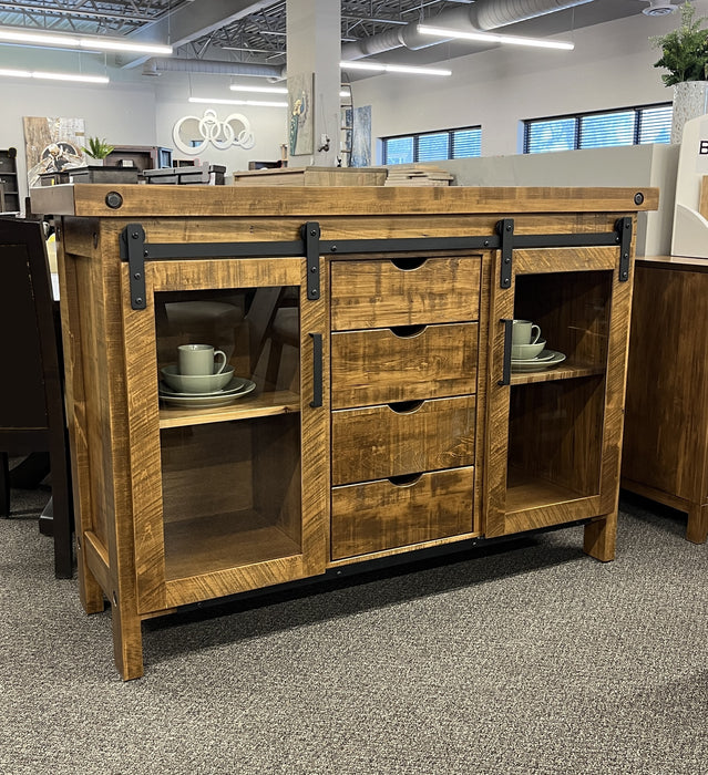 Rafters Sawmill Harvest Barn Door Sideboard