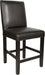 Solid maple Parsons counter Chair with vinyl upholstery made by Cardinal Woodcraft