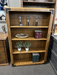 Ambrosia maple Saratoga bookcase with 3 adjustable shelves made in Canada by Handstone