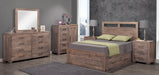 Steel City Maple Panel Storage Bed