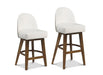 Oslo Wood Swivel Counter and Bar Chairs