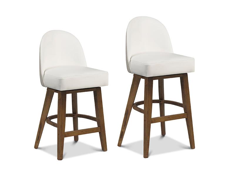 Oslo Wood Swivel Counter and Bar Chairs
