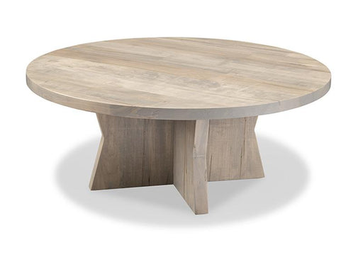 maple round coffee table