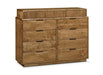 Lotus Solid Maple Reeded Dresser