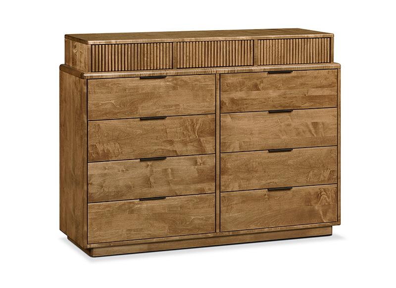 Lotus Solid Maple Reeded Dresser