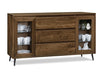 Evora Solid Wood Glass Door Sideboard