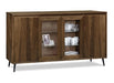 Evora Solid Wood Glass Door Sideboard