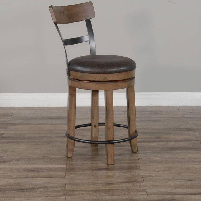 Buckskin Swivel Counter Chair