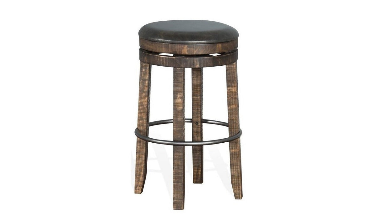 Tobacco Leaf Swivel Bar Stool
