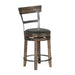 Tobacco Leaf Swivel Counter Chair