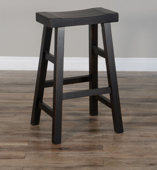 Black Walnut Saddle Barstools