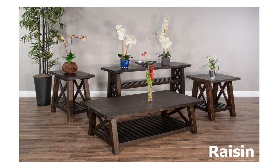 Vivian Occasional Tables in Raisin Finish
