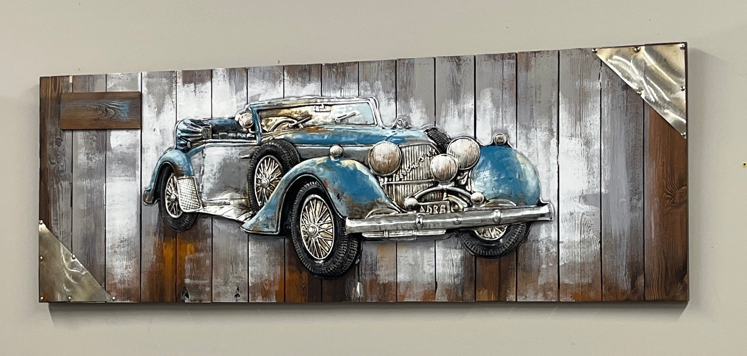 Blue Vintage Car