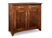 Solid Maple 2 door 2 drawer sideboard