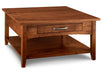 solid maple square glengarry coffee table