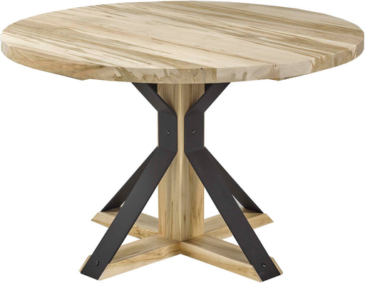 solid maple round dining table
