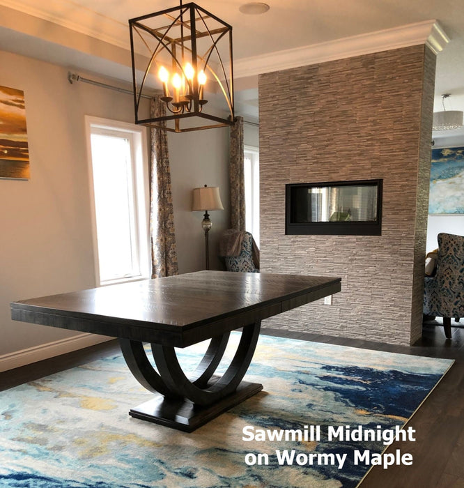 Contempo Wood Pedestal Dining Table