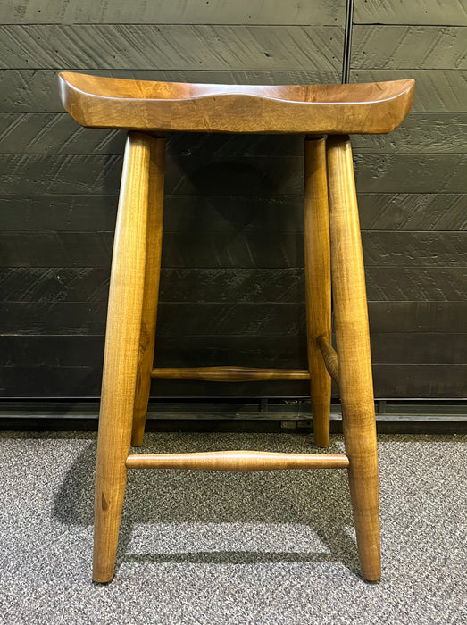Simo Counter Stools in Fruitwood Stain