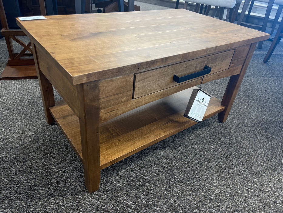 glengarry heritage barley maple condo coffee table