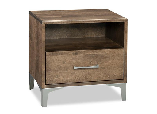 maple laguna nightstand with 1 drawer