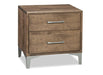 maple laguna nightstand with 2 drawers